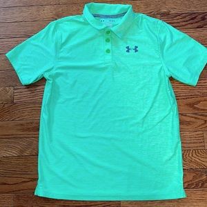 Under Armour Golf Shirt Boys Size YL